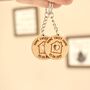 Personalised 'Home Sweet Home' Wooden Keyrings, thumbnail 1 of 3