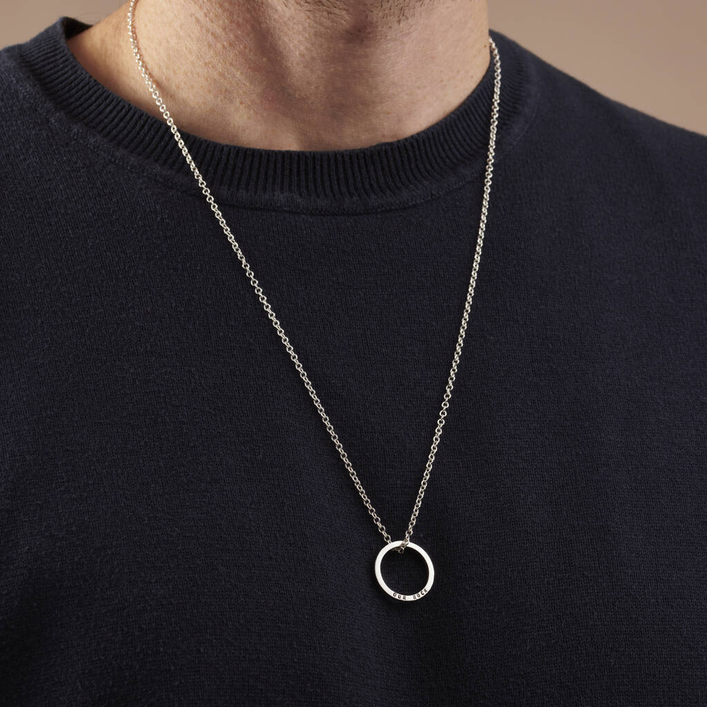 Buy Okos Black and Silver Men's Jewellery Fusion Ring Pendant with Ball  Chain Combo Set For Boys and Men PD1000873COM Online at Best Prices in  India - JioMart.
