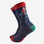 Men's Bamboo Socks Cycling Santa Claus, thumbnail 2 of 5