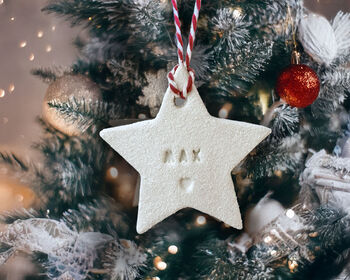 Personalised Star Christmas Decoration, 5 of 9