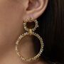 Beaded Large Hoop Earrings, thumbnail 1 of 2
