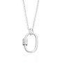 Personalised Oval Carabiner Charm Collector Necklace, thumbnail 11 of 11