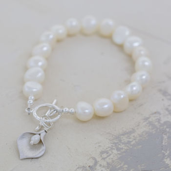 Lily Bracelet With Freshwater Pearls, 2 of 3