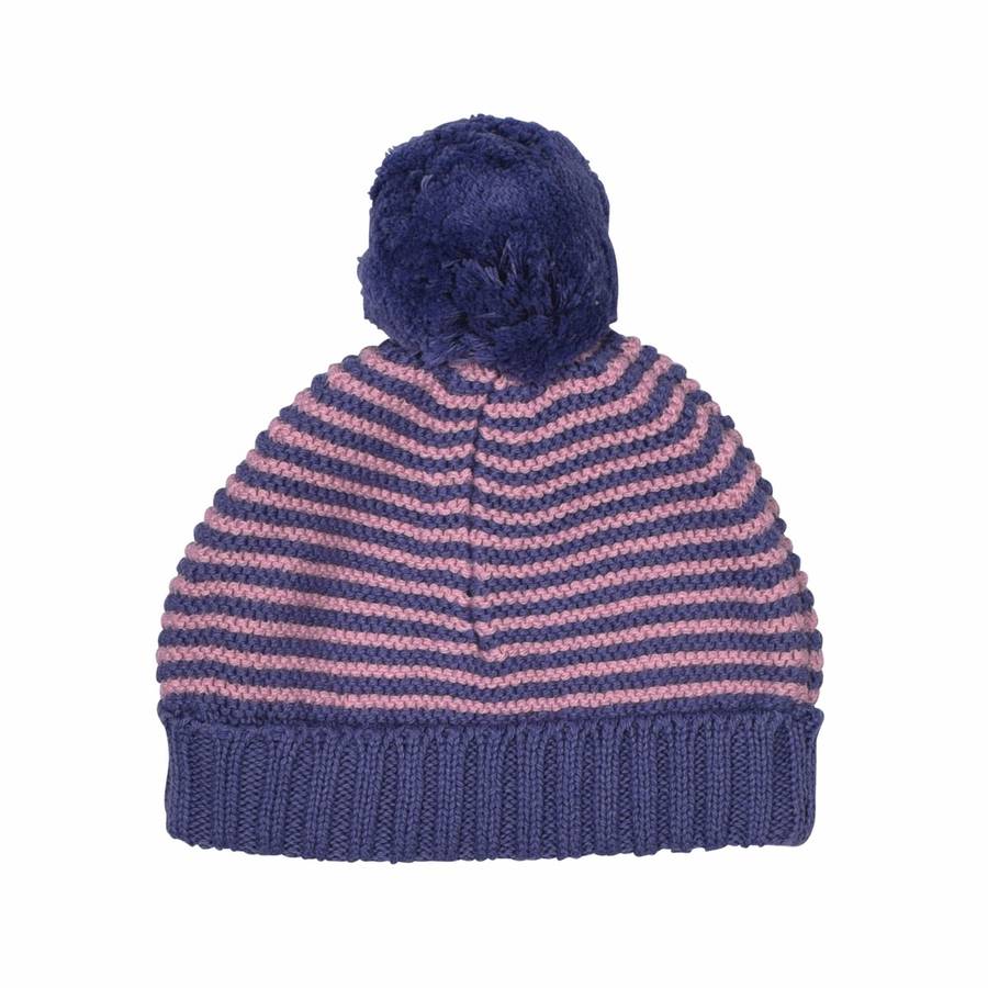 Baby Girl Bobble Hat And Scarf Set By Toffee Moon