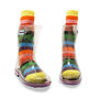 Squelch Transparent Wellies And Three Sock Set Leopard, thumbnail 6 of 7