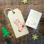 Christmas Star Stocking Rubber Stamp, thumbnail 1 of 2
