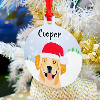 Personalised Dog Christmas Winter Decoration, 12 of 12
