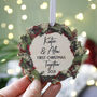 Couples First Christmas Together Hanging Decoration, thumbnail 6 of 6