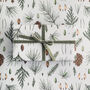 Luxury Christmas Botanical Wrapping Paper, White Pine, thumbnail 1 of 4