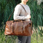 Genuine Leather Holdall Large, thumbnail 7 of 12