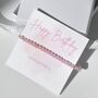 Happy Birthday Dainty Crystal Gemstone Bracelet Gift, thumbnail 3 of 8
