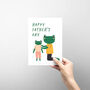 Happy Father's Day Card For Dad With Frogs, thumbnail 1 of 3