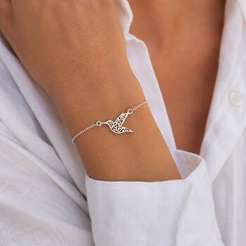 Confirmation Gift For Girl, Hummingbird Bracelet, 2 of 10