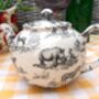 Two Cup Teapot In Black Safari Design, thumbnail 4 of 9