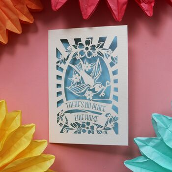 There's No Place Like Home Paper Cut Card, 4 of 9