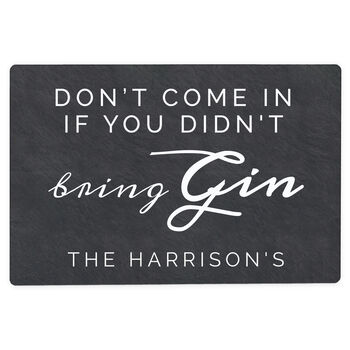 Personalised Gin Quote Metal Sign, 4 of 4