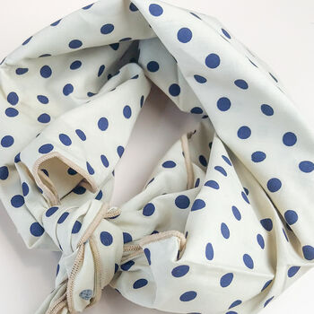 Multiple Colours Polka Dot Cotton Square Scarf, 2 of 6