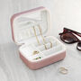 Personalised Wreath Pink Travel Jewellery Case, thumbnail 8 of 12