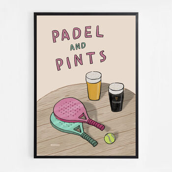 Padel And Pints Print, 7 of 9