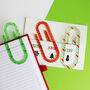 Christmas Acrylic Jumbo Paperclip Set, thumbnail 7 of 7