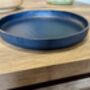 Personalised Dark Blue Round Leather Accessory Tray, thumbnail 5 of 5