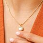 Howlite Healing Stone Necklace, Positivity, thumbnail 1 of 11