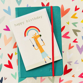 Giraffe Happy Birthday Card, 5 of 5