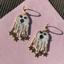 Handmade Halloween Ghost Earrings, thumbnail 10 of 11