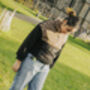 Black Teddy Borg Leopard Print Jacket, thumbnail 6 of 7