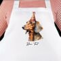 Dog Birthday Party Hat Personalised Chef Apron, thumbnail 8 of 12