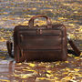 Business Leather Top Handle Briefcase, thumbnail 1 of 12