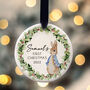 Baby Boy First Christmas Personalised Tree Decoration, thumbnail 1 of 6