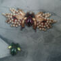 Pearl Bee Silk Scarf Silver, thumbnail 2 of 2