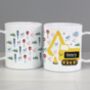 Personalised Digger Design Dinner Set, thumbnail 3 of 10
