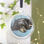 Personalised Pet Photo Flat Glass Bauble, thumbnail 2 of 4