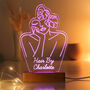 Personalised Fleur Line Art LED Light, thumbnail 5 of 12