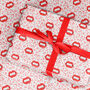 Pop Art Lips 'The Kiss' Wrapping Paper, thumbnail 1 of 3