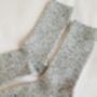 Light Grey Marl Snow Socks, thumbnail 5 of 6