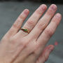Bond Together Emerald Gold Plated Ring, thumbnail 4 of 5