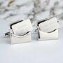 Personalised Lucky Hidden Message Envelope Cufflinks, thumbnail 1 of 9
