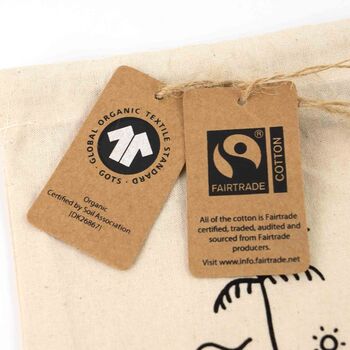 Medium Organic Cotton Gift Bag ~ Fits Five+ Products, 3 of 7