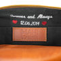 Personalised Buffalo Leather Wash Bag In Tan, thumbnail 7 of 9