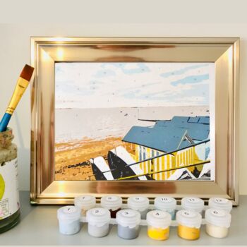 Beach Hut Painting By Numbers Kit, 3 of 6