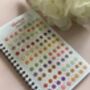 Gold Zari Colourful 576 Bindi Booklet, thumbnail 1 of 10