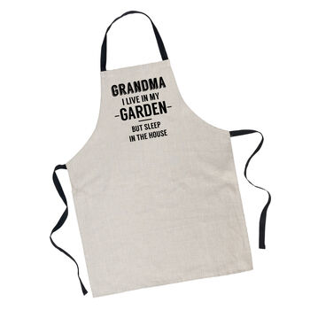 Personalised Linen Gardening Apron, 3 of 5