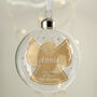 Personalised Gold Angel Glass Bauble, thumbnail 1 of 3