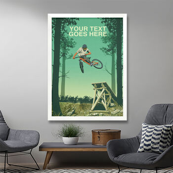 Personalised Mountain Bike Park Trail Print, 3 of 6
