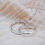 Personalised Silver Eternity Stacking Ring, thumbnail 8 of 10