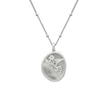 Dove And Rose Personalised Message Necklace, 2 of 4