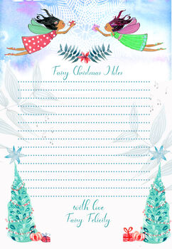 Fairy Christmas Writing Paper, 7 of 12